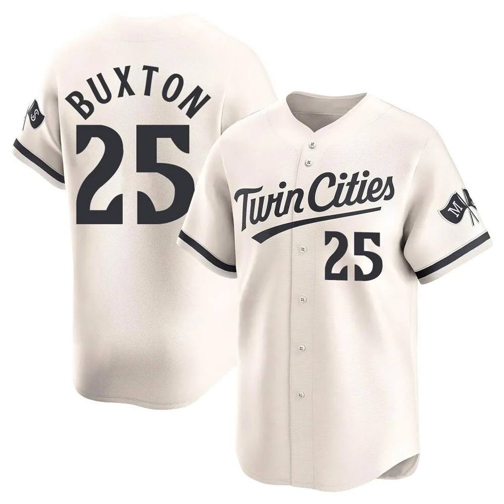 Minnesota Twins #25 Byron Buxton Player Cream HeidiMiller Home Limited Stitched Jerseys