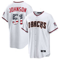 Arizona Diamondbacks #51 Randy Johnson Player White HeidiMiller USA 250 Fourth of July Home Game Stitched Jerseys