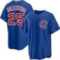 Chicago Cubs #25 Moises ballesteros Blue HeidiMiller Cool Base Stitched Jersey