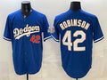 Los Angeles Dodgers #42 Jackie Robinson Royal HeidiMiller 2026 Alternate Gold Collection Stadium Stitched Jersey