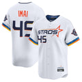 Houston Astros #45 Tatsuya Imai Player White HeidiMiller City Connect Limited Home Stitched Jerseys