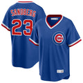Chicago Cubs #23 Ryne Sandberg Player Royal HeidiMiller T-shirt Cooperstown Collection Limited Stitched Jerseys
