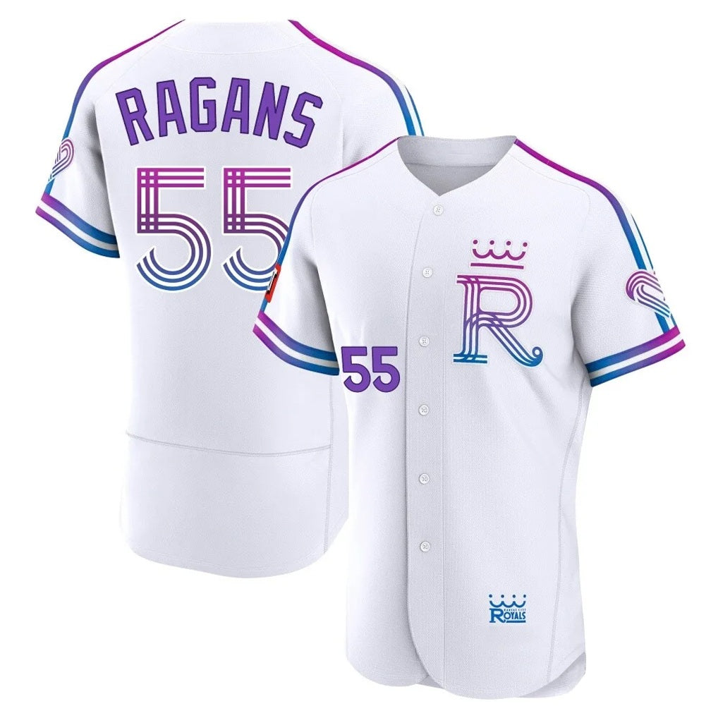 Kansas City Royals #55 Cole Ragans Player White HeidiMiller 2026 City Connect Limited Elite Home Stitched Jerseys