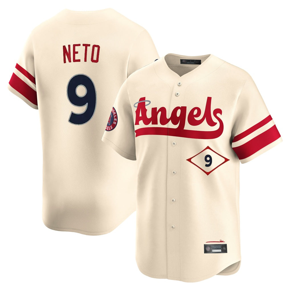 Los Angeles Angels #9 Zach Neto Player Cream HeidiMiller City Connect Limited Home Stitched Jerseys