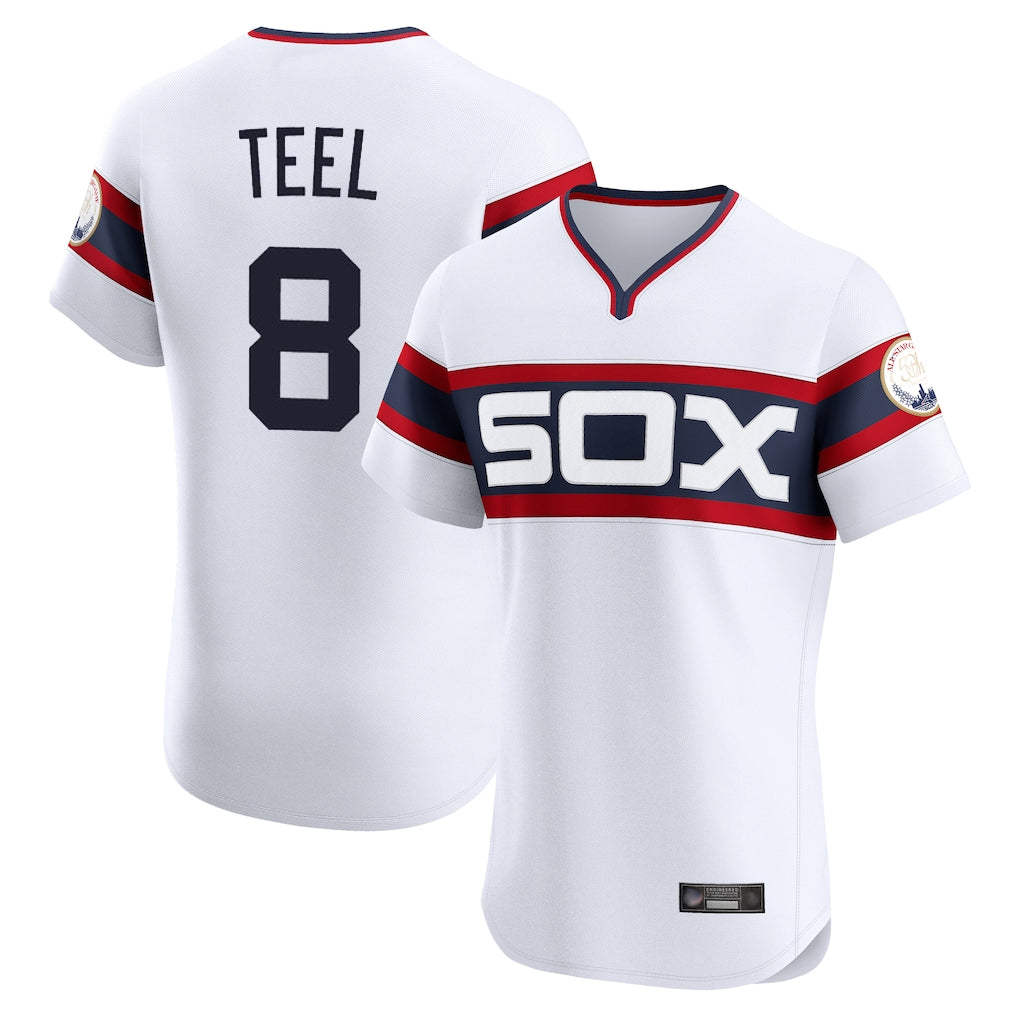 Chicago White Sox #8 Kyle Teel Player White HeidiMiller T-shirt Limited Elite Home Stitched Jerseys