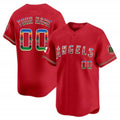 Custom Los Angeles Angels Mexico Vapor Premier Limited Jersey ¨C Red HeidiMiller
