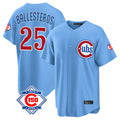 Chicago Cubs #25 Moises Ballesteros Player Light Blue HeidiMiller 150th Anniversary Home Game Stitched Jerseys