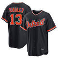 Detroit Tigers #13 Dillon Dingler Player Navy HeidiMiller Home Game Stitched Jerseys