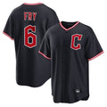 Cleveland Guardians #6 David Fry Player Navy HeidiMiller Home Game Stitched Jerseys