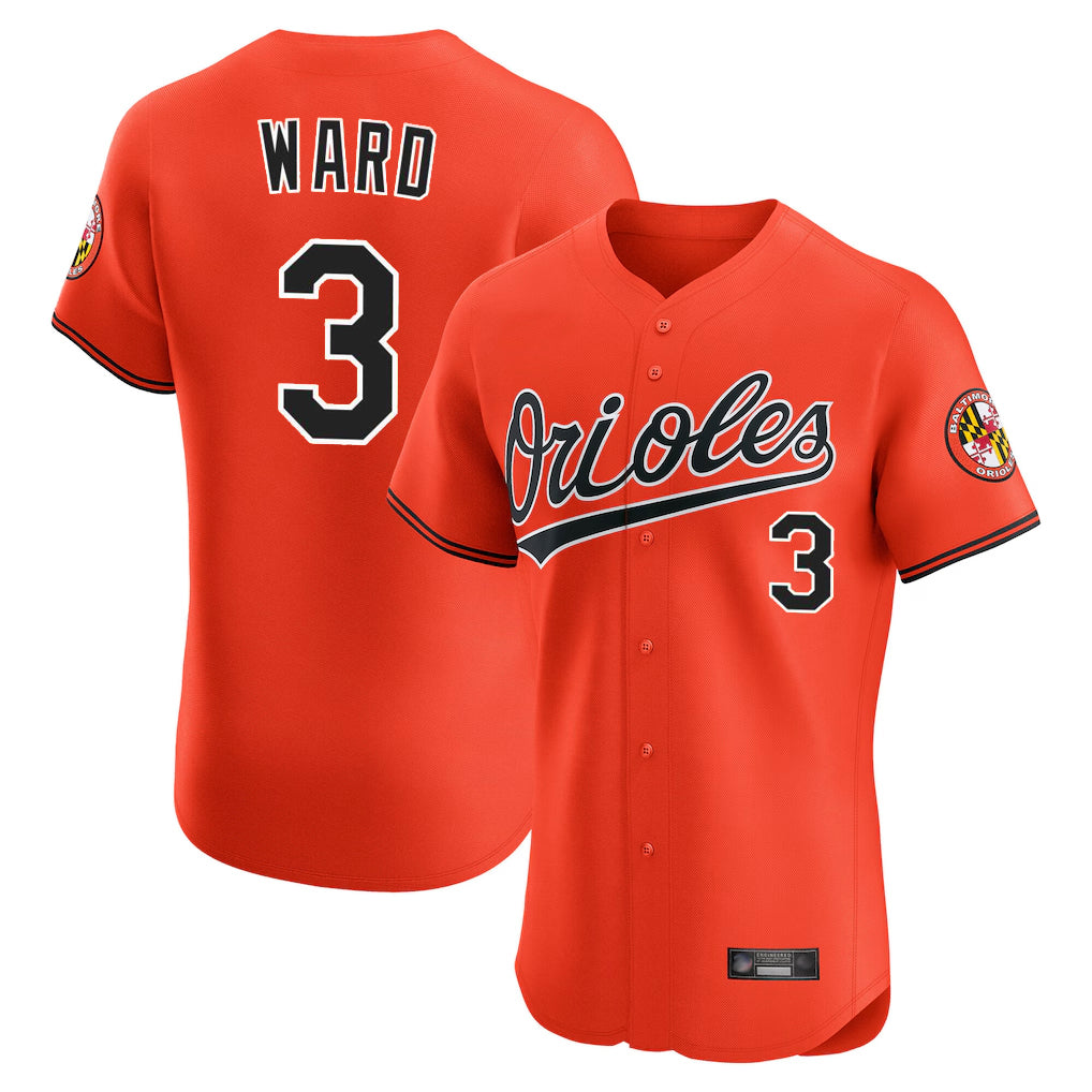 Baltimore Orioles #3 Taylor Ward Player Orange HeidiMiller Limited Elite Home Game Stitched Jerseys