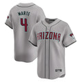Arizona Diamondbacks #4 Ketel Marte Player Gray HeidiMiller Road Limited Home Game Stitched Jerseys