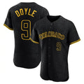 Colorado Rockies #9 Brenton Doyle Player Black HeidiMiller Snake Skin City Limited Elite Home Stitched Jerseys