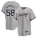 Chicago White Sox #58 Seranthony Dominguez Player Gray HeidiMiller Home Game Stitched Jerseys