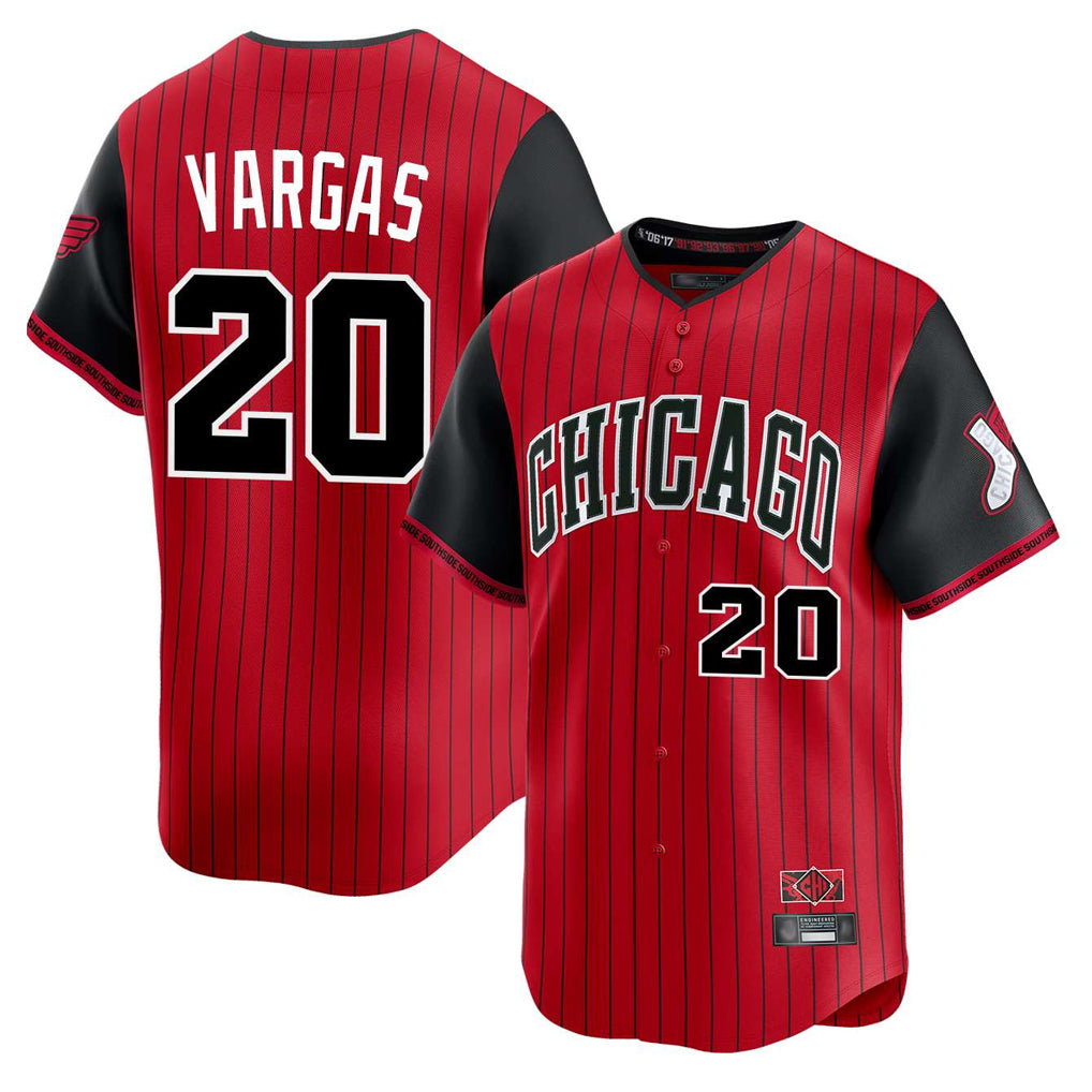 Chicago White Sox #20 Miguel Vargas Player Red HeidiMiller City Connect Limited Home Stitched Jerseys