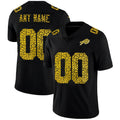 Custom B.Bills Black HeidiMiller Leopard Print Fashion Vapor Limited Jersey