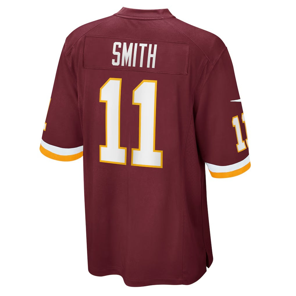 W.Football Team #11 Alex Smith Burgundy HeidiMiller Game Player Jersey
