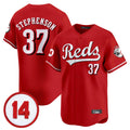 Cincinnati Reds #37 Tyler Stephenson Player Red HeidiMiller Vapor Premier Limited Home Stitched Jerseys