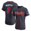 Atlanta Braves #3 Dale Murphy Player Navy HeidiMiller 2025 Speedway Classic Limited Elite Home Game Stitched Jerseys