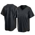 Chicago Cubs #2 Nico Hoerner Player Black HeidiMiller T-shirt Home Game Stitched Jerseys