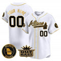 Custom Atlanta Braves Atliens Vapor Premier Limited Jersey ¨C White HeidiMiller