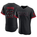 Cincinnati Reds #35 Jose Trevino Player Black HeidiMiller City Connect Limited Elite Home Stitched Jerseys