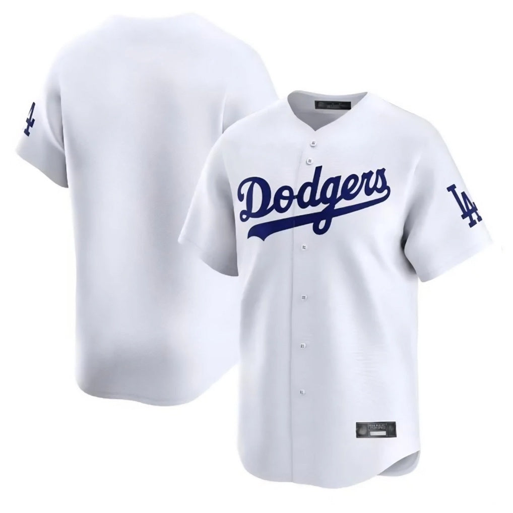 Los Angeles Dodgers Blank Player White HeidiMiller Limited Home Stitched Jerseys