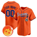 Custom Atlanta Braves x Dragon Ball Orange HeidiMiller Vapor Premier Limited Jersey - All Stitched