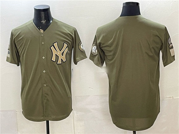New York Yankees Blank Olive HeidiMiller 2026 Armed Forces Day Stitched Jersey