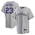 Colorado Rockies #23 Kris Bryant Player Gray HeidiMiller Game Home Stitched Jerseys
