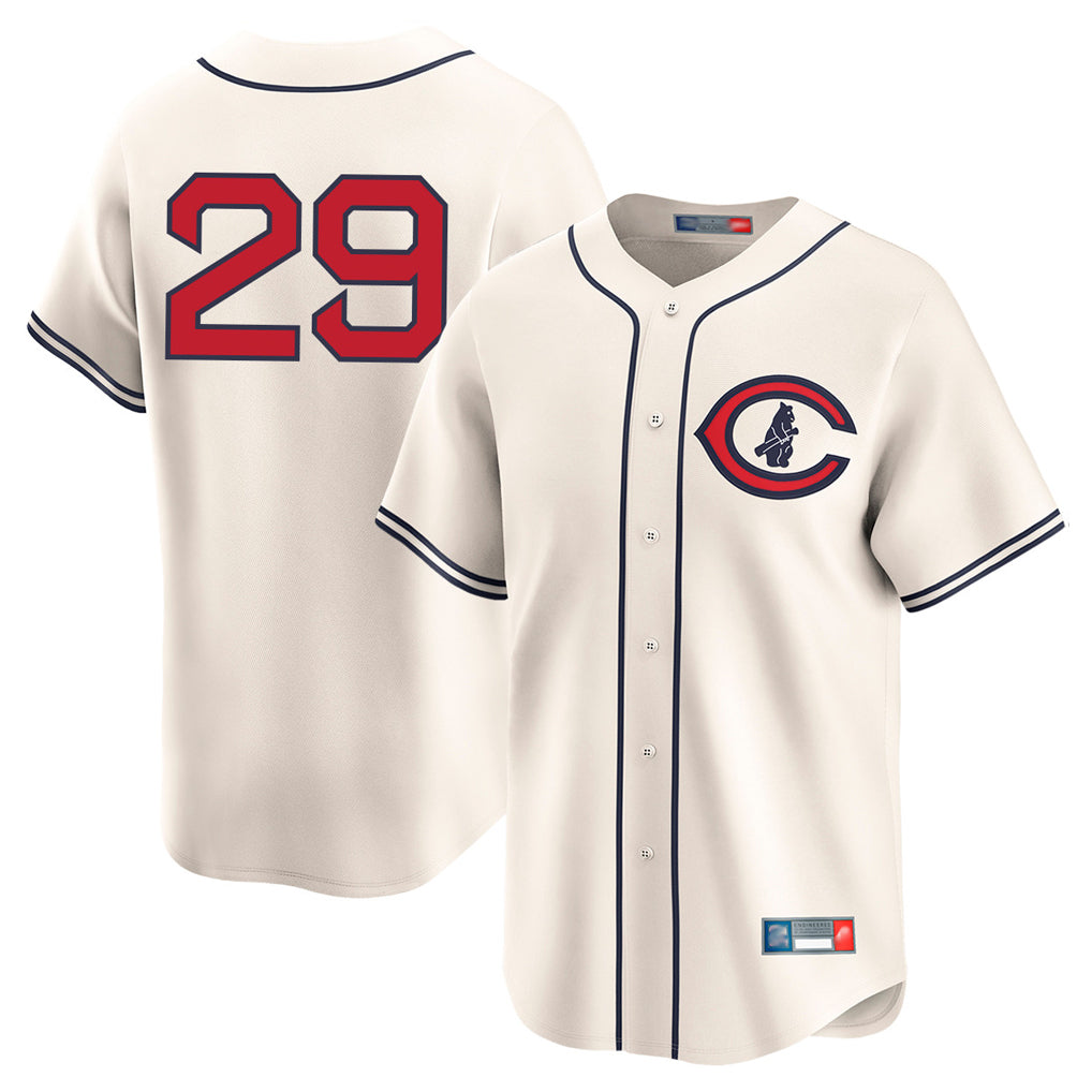 Chicago Cubs #29 Michael Busch Player Cream HeidiMiller Field of Dreams Limited Home Game Stitched Jerseys