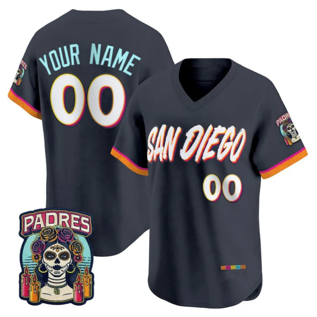 Custom San Diego Padres Obsidian HeidiMiller 2026 City Connect Stadium Stitched Jersey