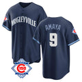 Chicago Cubs #9 Miguel Amaya Player Navy HeidiMiller 150th Anniversary City Connect Home Game Stitched Jerseys
