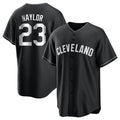 Cleveland Guardians #23 Bo Naylor Player Black HeidiMiller Home Game Stitched Jerseys