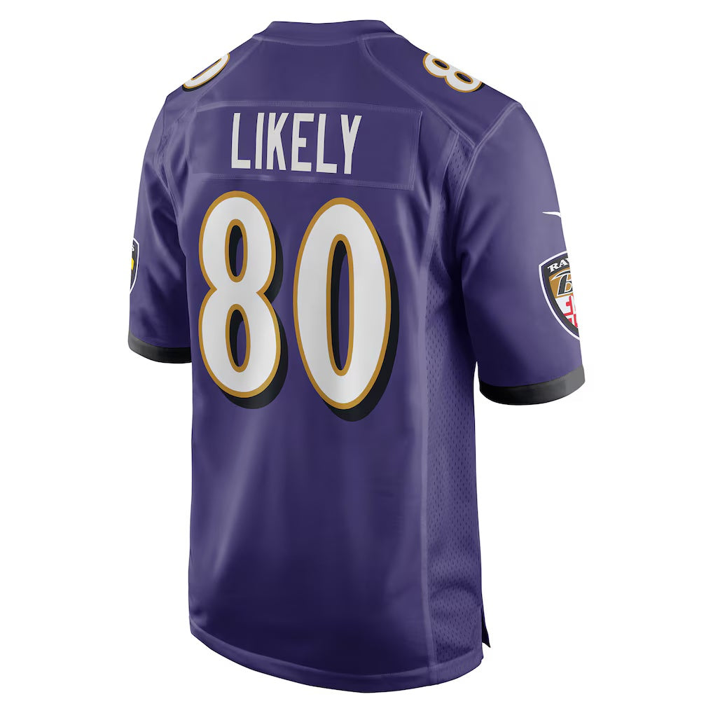 B.Ravens #80 Isaiah Likely Purple HeidiMiller Player Game Jersey