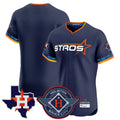 Houston Astros Blank Player Navy HeidiMiller City Connect Texas Patch Vapor Premier Limited Elite Home Stitched Jerseys