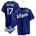 Los Angeles Dodgers #17 Shohei Ohtani Player Royal HeidiMiller World Series Game Stitched Jerseys