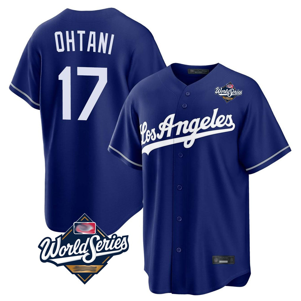 Los Angeles Dodgers #17 Shohei Ohtani Player Royal HeidiMiller World Series Game Stitched Jerseys