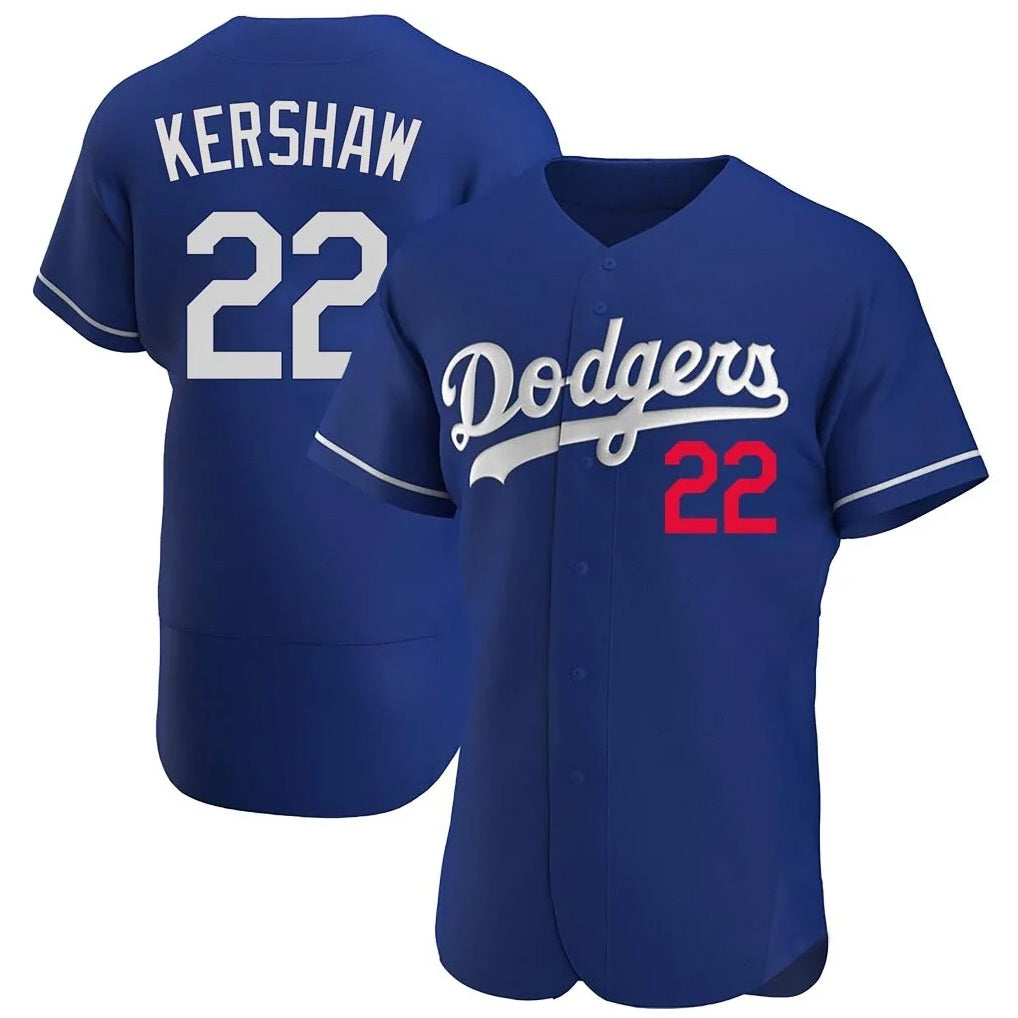 Los Angeles Dodgers #22 Clayton Kershaw Player Royal HeidiMiller Limited Elite Home Stitched Jerseys