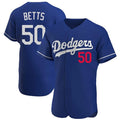 Los Angeles Dodgers #50 Mookie Betts Player Royal HeidiMiller Limited Elite Home Stitched Jerseys