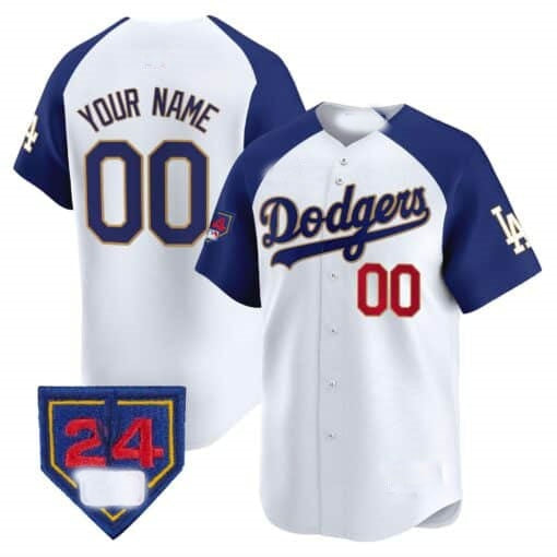 Custom Los Angeles Dodgers 2024 Spring Training Patch Vapor Premier Limited Jersey ¨C White 2 HeidiMiller