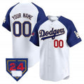 Custom Los Angeles Dodgers 2024 Spring Training Patch Vapor Premier Limited Jersey ¨C White 2 HeidiMiller