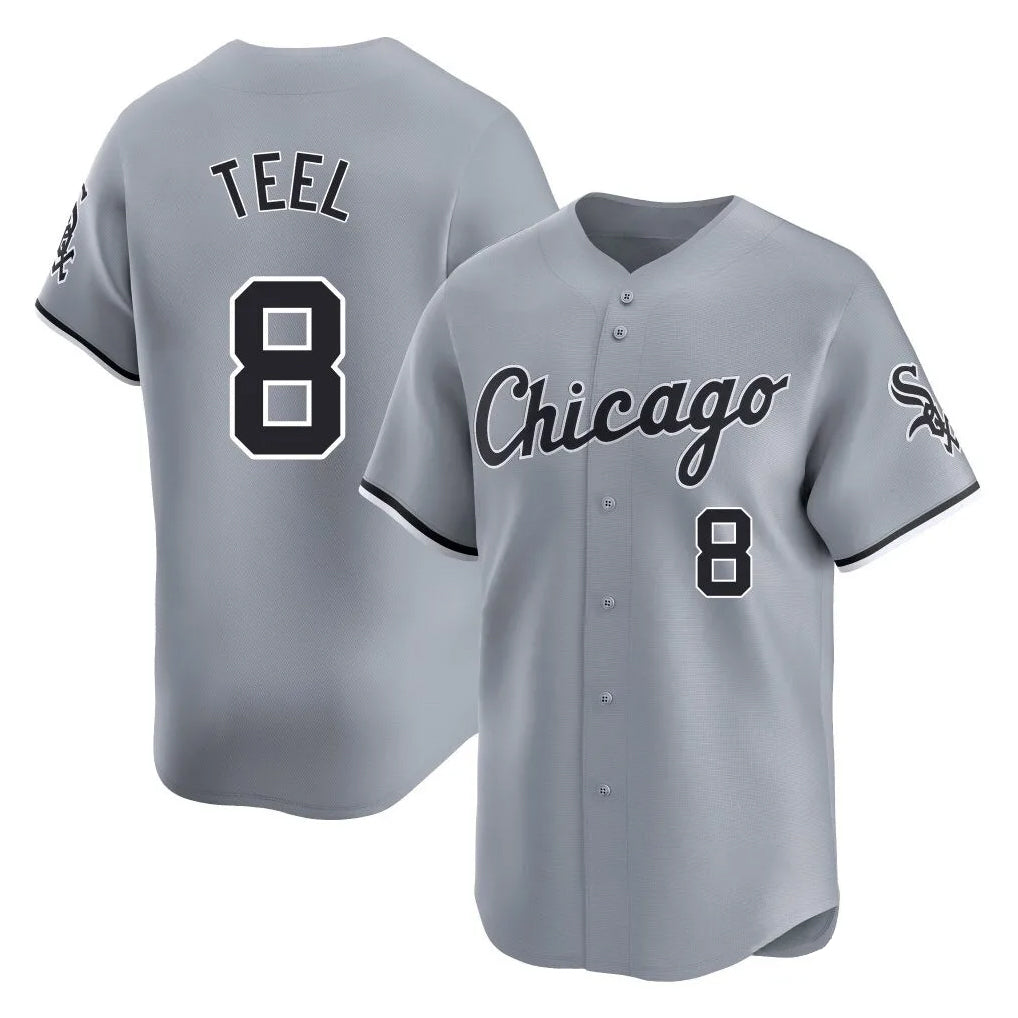 Chicago White Sox #8 Kyle Teel Player Gray HeidiMiller Road Limited Home Stitched Jerseys