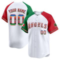 Custom Los Angeles Angels Mexico Vapor Premier Limited Jersey ¨C White HeidiMiller
