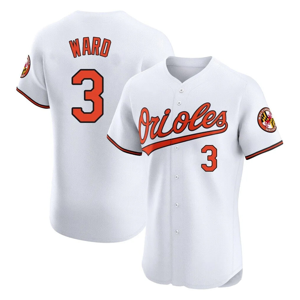 Baltimore Orioles #3 Taylor Ward Player White HeidiMiller Limited Elite Home Game Stitched Jerseys