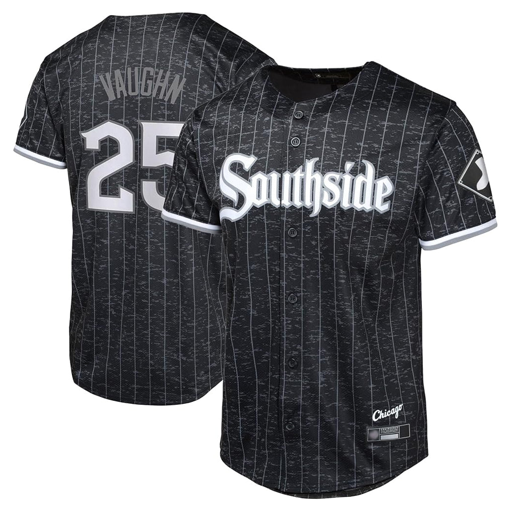 Chicago White Sox #25 Andrew Vaughn Player Black HeidiMiller City Connect Home Game Stitched Jerseys