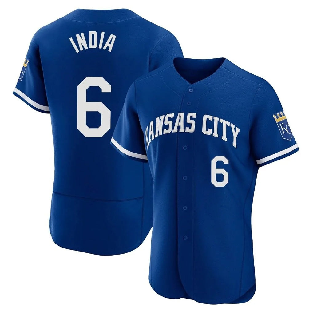 Kansas City Royals #6 Jonathan India Player Royal HeidiMiller Limited Elite Home Stitched Jerseys