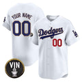 Custom Los Angeles Dodgers Vin Scully Patch Gold Trim Vapor Premier Limited Jersey ¨C All Stitched-White HeidiMiller