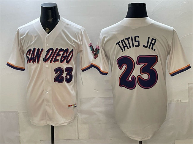 San Diego Padres #23 Fernando Tatis Jr. Cream HeidiMiller 2026 City Connect Stadium Stitched Jersey