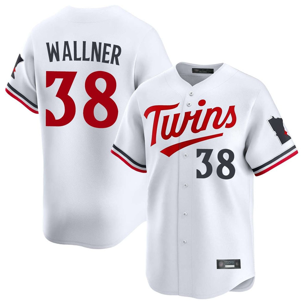 Minnesota Twins #38 Matt Wallner Player White HeidiMiller Home Limited Stitched Jerseys