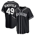 Colorado Rockies #49 Antonio Senzatela Player Black HeidiMiller Fashion Out Home Game Stitched Jerseys